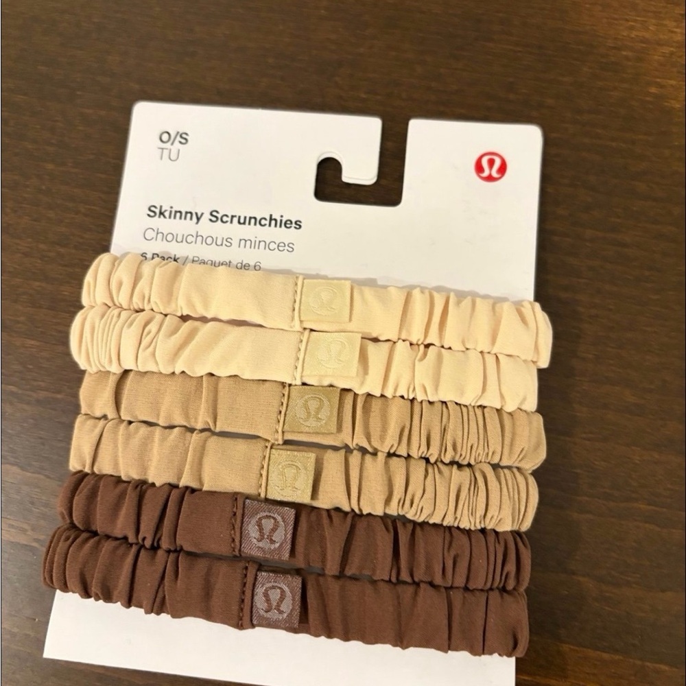 LULULEMON Skinny Scrunchies 6 Pack In Multi